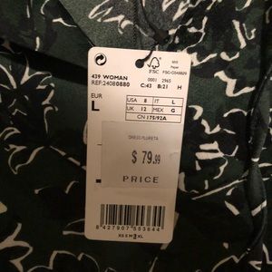 Mango Print Shift Dress